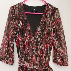 3/4 sleeve mid length dress